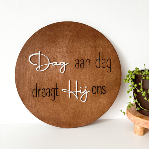 Dag aan dag Bord 3d letters Jezus Christus my living hope Christelijke cadeaus Geloof Christelijk Hout