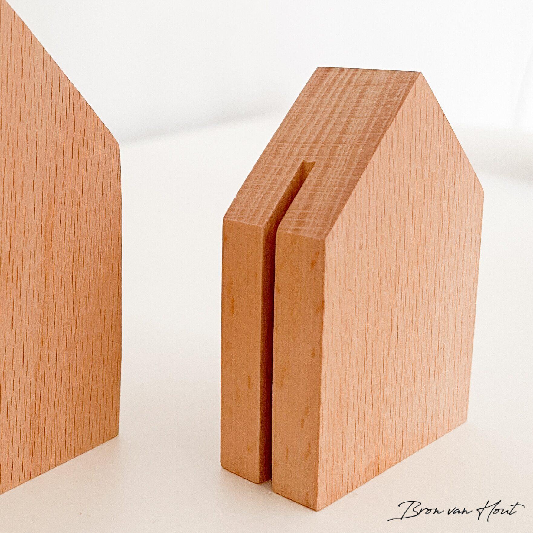 Huisje Beuken Hout Christelijk Kaarten Standaard Christelijke cadeaus Geloof Christelijk Hout