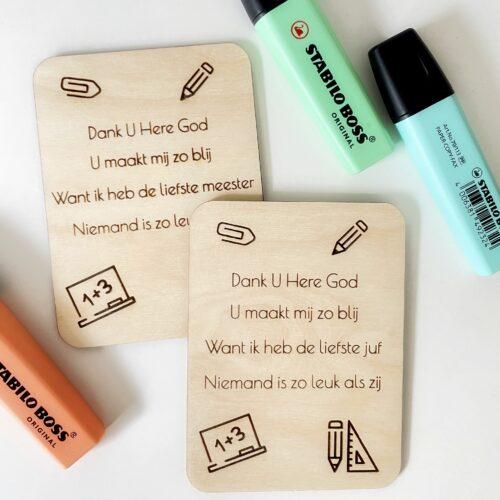 gebed hout christelijk geloof liefste meester Christelijke cadeaus Geloof Christelijk Hout