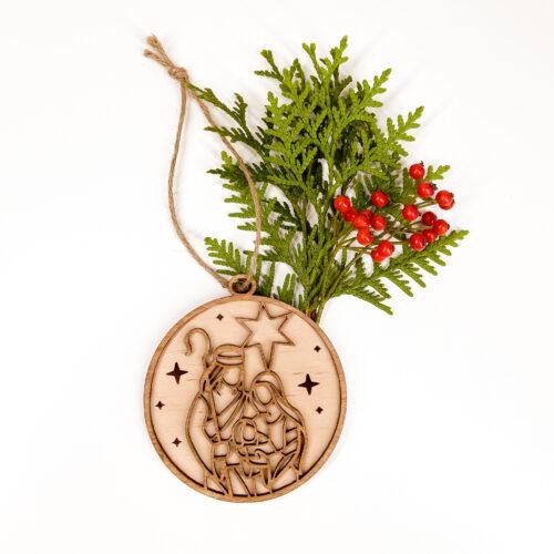 Christelijk kerst geloof 3D kersthanger Christelijke cadeaus Geloof Christelijk Hout