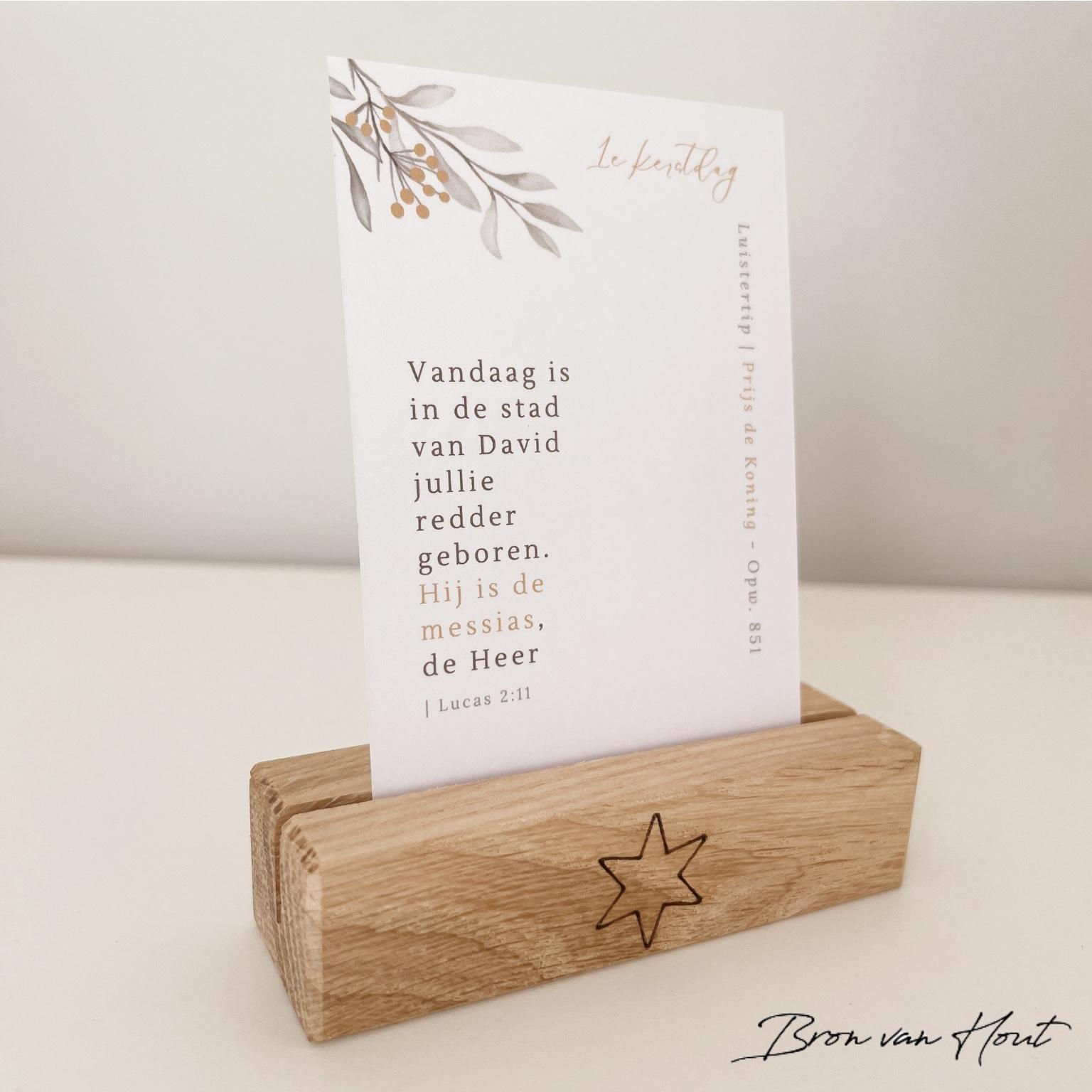 Advent Kerst Christelijk Houten Standaard Christelijke cadeaus Geloof Christelijk Hout