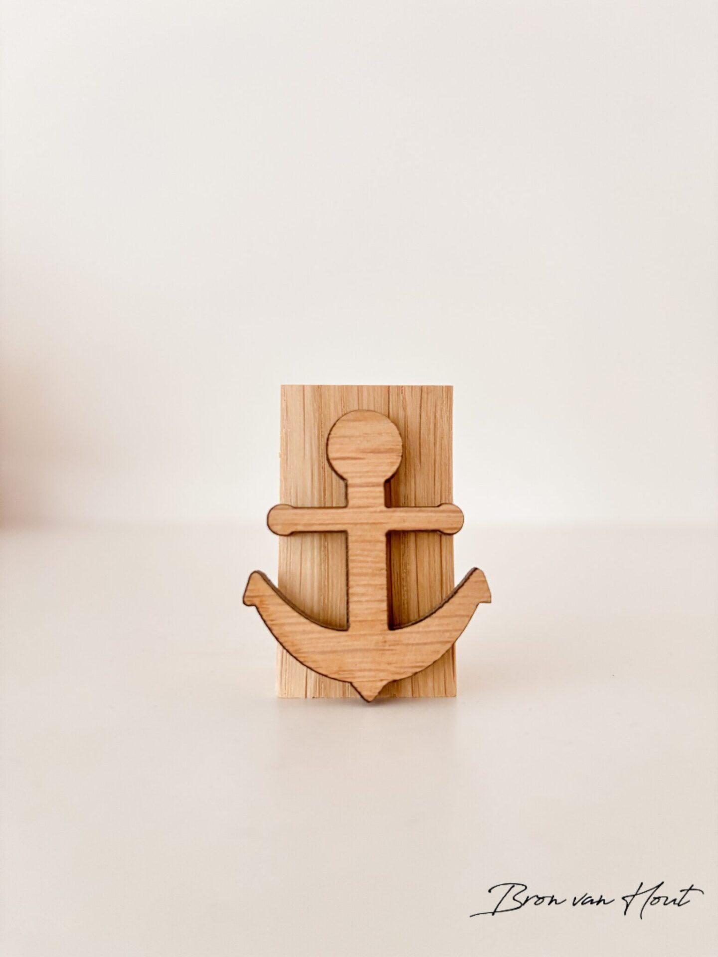 Magneetstandaard hout Anker Jezus Christelijke cadeaus Geloof Christelijk