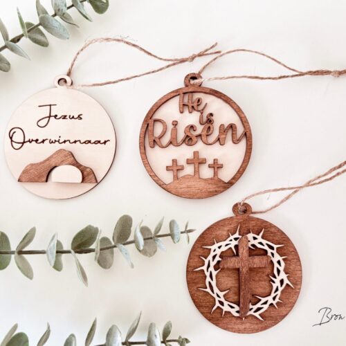 Pasen Paashangers Paastak Hout Christelijke cadeaus Geloof Christelijk